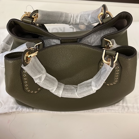 Michael Kors Brooklyn large olive leather grab bag - Picture 4 of 14